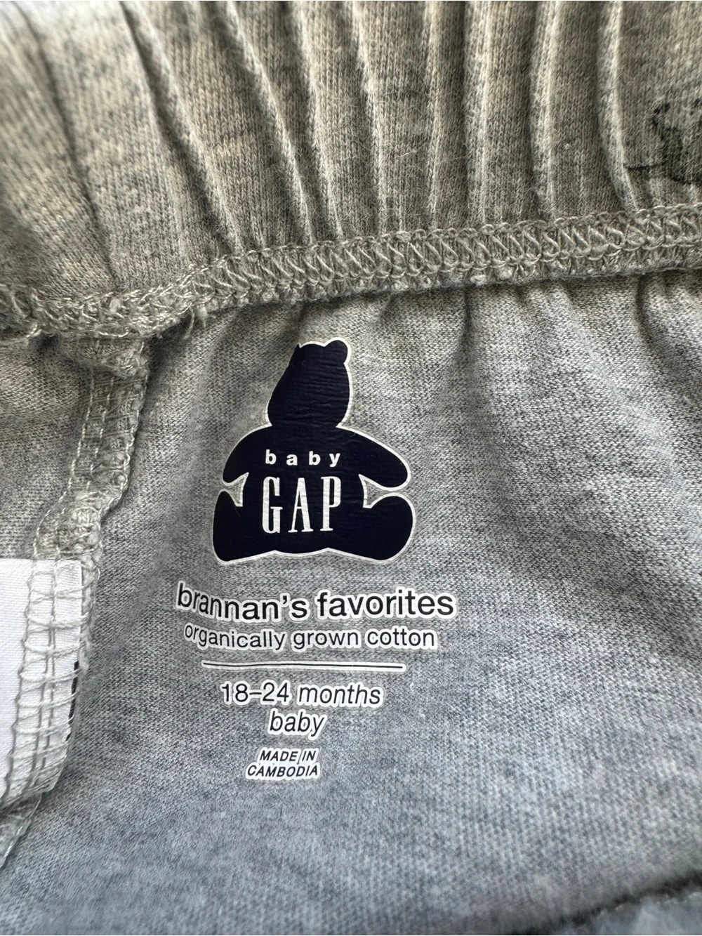 Baby Gap Organic Cotton Pants 18-24 Months